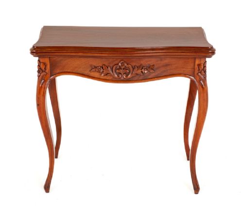 French Mahogany Card Table