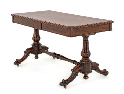 Quality William IV Rosewood Library Table
