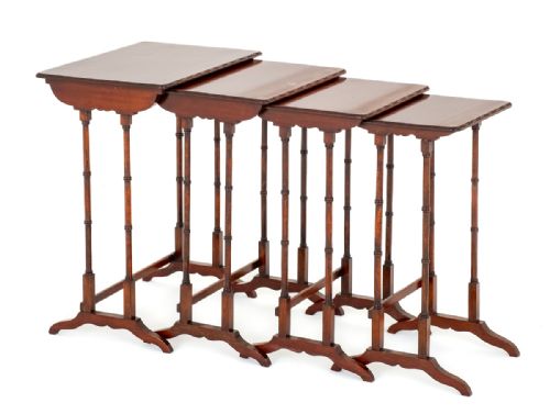 Mahogany Quartet Nest of Tables