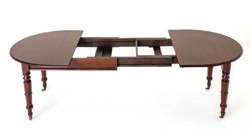 fig 1. Victorian Mahogany 2 Leaf Extending Dining Table