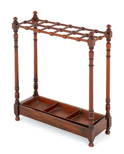Unusual Victorian Mahogany Stick Stand