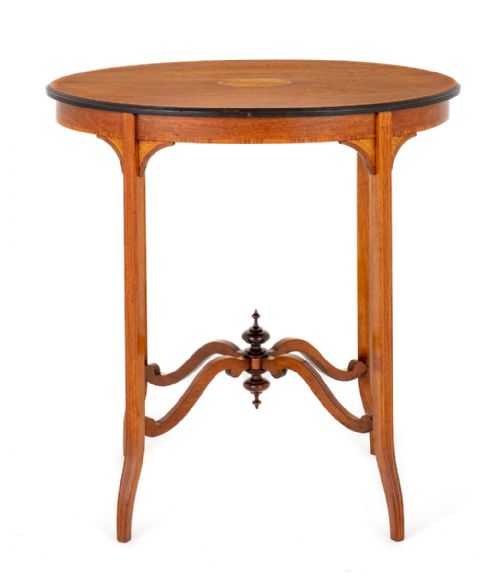 SHERATON REVIVAL MAHOGANY OCCASIONAL TABLE - ADDITIONAL PHOTO 3