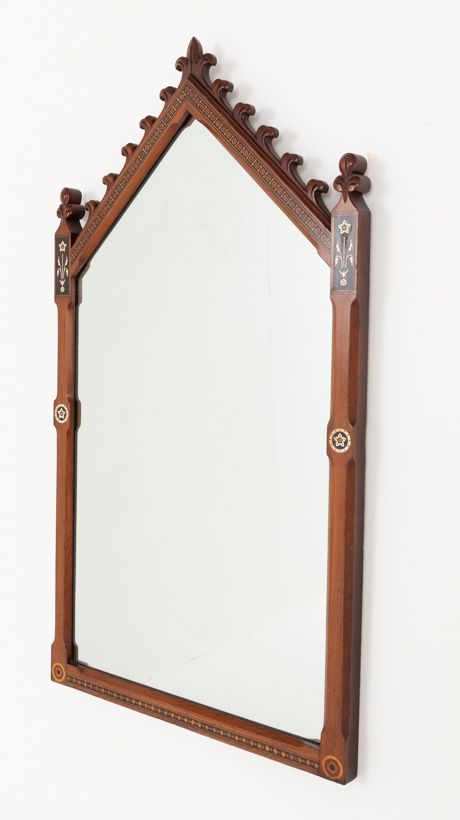 Oak Arts and Crafts Wall Mirror