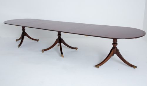Regency Revival Mahogany Dining Table