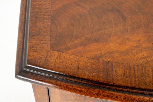 fig 1. Walnut Bow Chest of Drawers