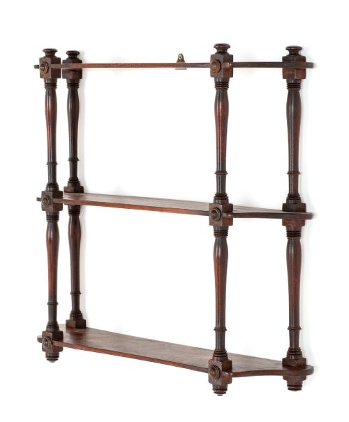 Regency Mahogany Wall Rack