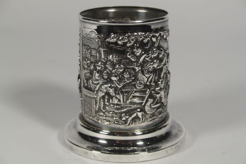 Dutch Silver Plate Pen Tidy