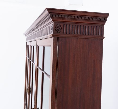 fig 1. Mahogany 3 Door Glazed Bookcase