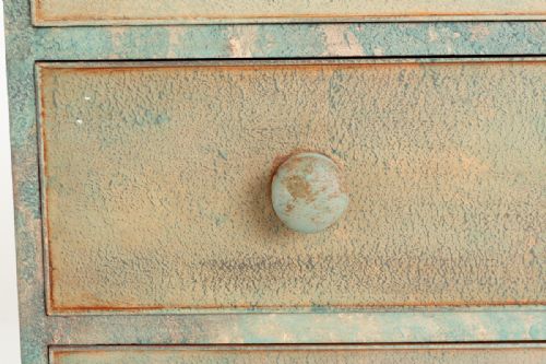 VICTORIAN PAINTED 2 OVER 3 CHEST OF DRAWERS - ADDITIONAL PHOTO 7