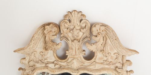 GEORGIAN STYLE DECORATIVE PAINTED MIRROR - ADDITIONAL PHOTO 3