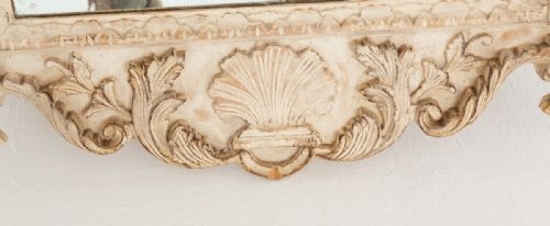 GEORGIAN STYLE DECORATIVE PAINTED MIRROR - ADDITIONAL PHOTO 4