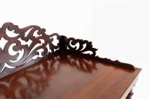PRETTY VICTORIAN ROSEWOOD WHATNOT - ADDITIONAL PHOTO 3