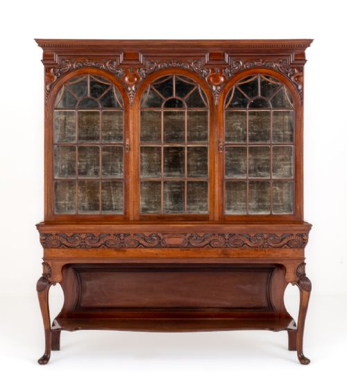 MAHOGANY ARTS AND CRAFTS SIDE CABINET - ADDITIONAL PHOTO 8