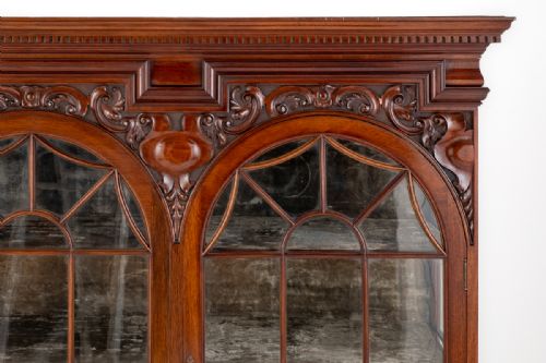 MAHOGANY ARTS AND CRAFTS SIDE CABINET - ADDITIONAL PHOTO 2