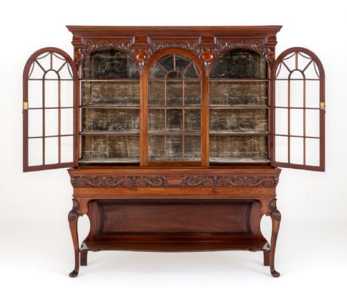 MAHOGANY ARTS AND CRAFTS SIDE CABINET - ADDITIONAL PHOTO 6