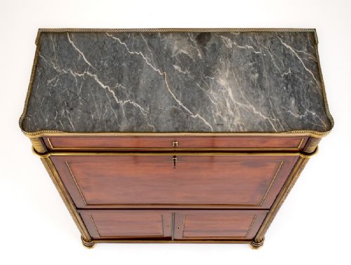 GOOD QUALITY FRENCH MAHOGANY ESCRITOIRE - ADDITIONAL PHOTO 4