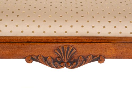 CHIPPENDALE STYLE MAHOGANY STOOL - ADDITIONAL PHOTO 4