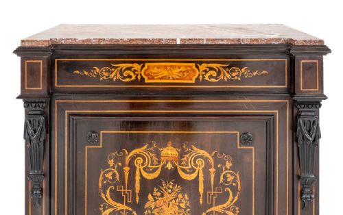 FRENCH MARQUETRY PIER CABINET - ADDITIONAL PHOTO 4