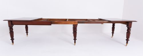 WONDERFUL 14 SEAT WILLIAM IV MAHOGANY DINING TABLE - ADDITIONAL PHOTO 4