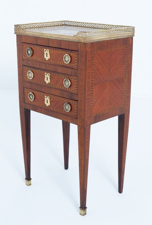 French Walnut Bedside Cabinet