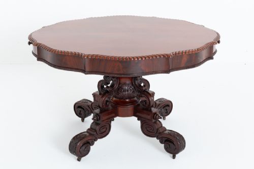 MAHOGANY FRENCH CENTRE TABLE