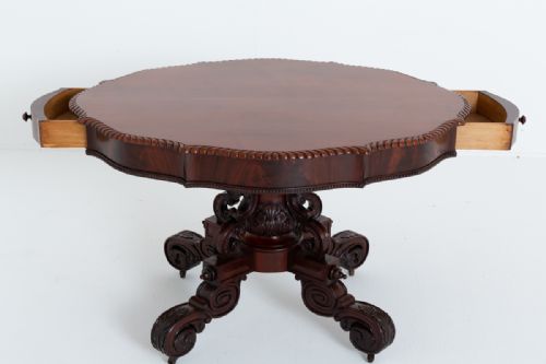 MAHOGANY FRENCH CENTRE TABLE - ADDITIONAL PHOTO 5
