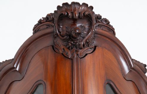 AMAZING FRENCH MAHOGANY CORNER CABINET - ADDITIONAL PHOTO 2