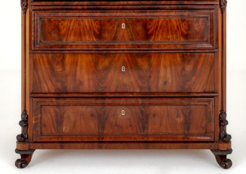 BIEDERMEIER MAHOGANY ESCRITOIRE - ADDITIONAL PHOTO 1