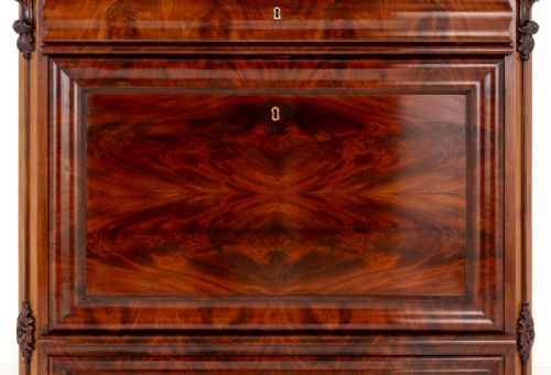 BIEDERMEIER MAHOGANY ESCRITOIRE - ADDITIONAL PHOTO 8