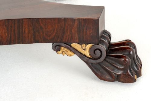 REGENCY ROSEWOOD LIBRARY TABLE - ADDITIONAL PHOTO 1