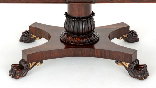REGENCY ROSEWOOD LIBRARY TABLE - ADDITIONAL PHOTO 2