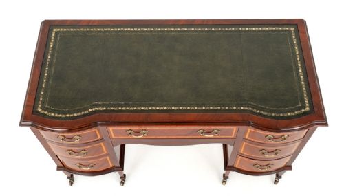 SHERATON REVIVAL MAHOGANY WRITING DESK - ADDITIONAL PHOTO 1
