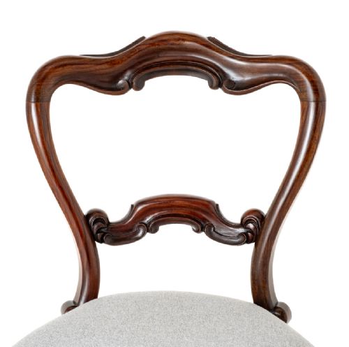 SET OF 8 PRETTY VICTORIAN ROSEWOOD DINING CHAIRS - ADDITIONAL PHOTO 7