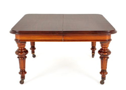 EARLY VICTORIAN MAHOGANY EXTENDING DINING TABLE - ADDITIONAL PHOTO 7