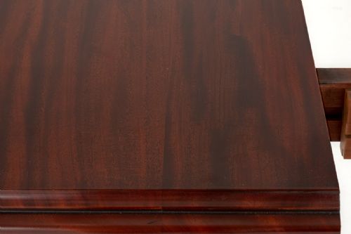 EARLY VICTORIAN MAHOGANY EXTENDING DINING TABLE - ADDITIONAL PHOTO 3