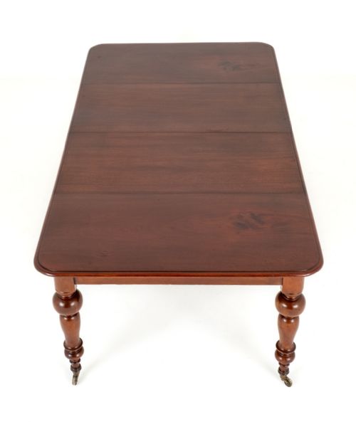 VICTORIAN MAHOGANY EXTENDING DINING TABLE - ADDITIONAL PHOTO 6