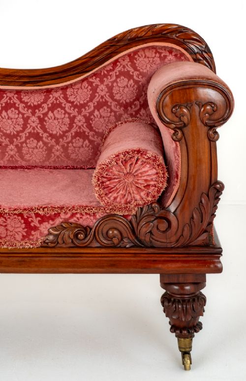 fig 1. William IV Mahogany Chaise Longue