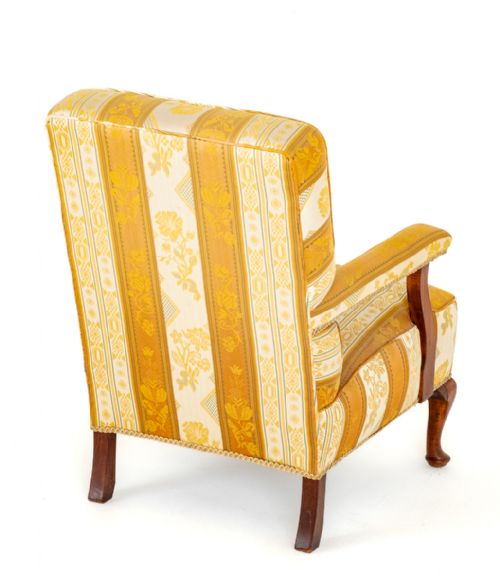 QUEEN ANNE STYLE ARM CHAIR - ADDITIONAL PHOTO 2