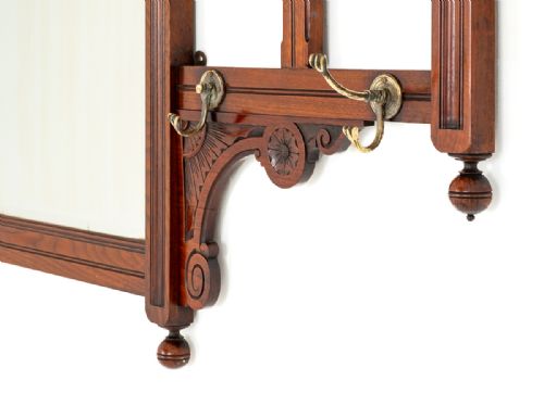 VICTORIAN MAHOGANY HALL TREE - ADDITIONAL PHOTO 1