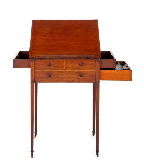 REGENCY MAHOGANY READING TABLE - ADDITIONAL PHOTO 8