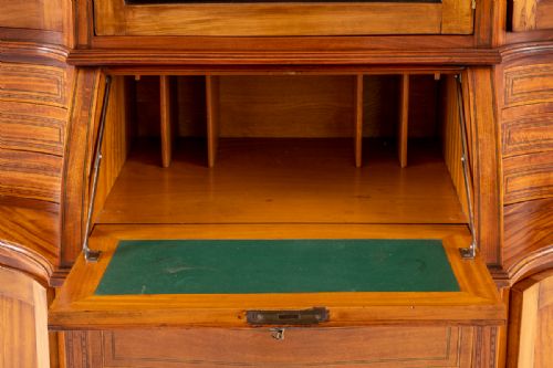 STUNNING SATINWOOD BUREAU CABINET - ADDITIONAL PHOTO 7