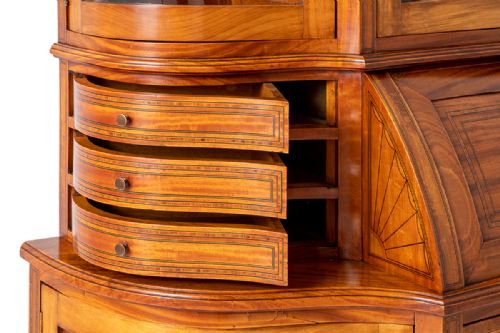 STUNNING SATINWOOD BUREAU CABINET - ADDITIONAL PHOTO 6