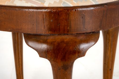 QUEEN ANNE STYLE WALNUT STOOL - ADDITIONAL PHOTO 3