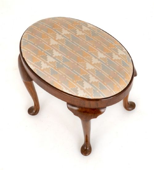 QUEEN ANNE STYLE WALNUT STOOL - ADDITIONAL PHOTO 6