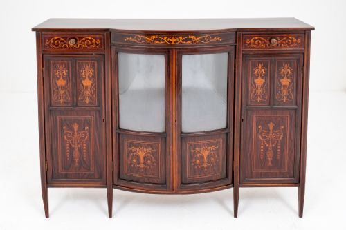 SUPERB EDWARDS AND ROBERTS INLAID SIDE CABINET - ADDITIONAL PHOTO 1