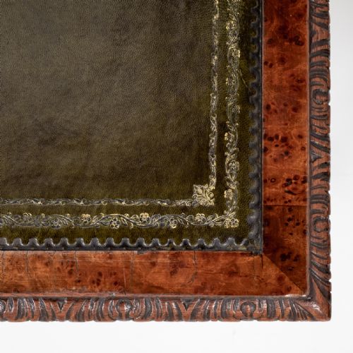 WALNUT CHIPPENDALE STYLE WRITING TABLE - ADDITIONAL PHOTO 9