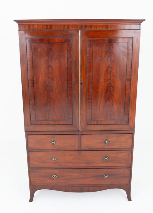 fig 1. Regency Mahogany Wardrobe