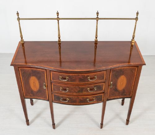 SUPERB SHERATON REVIVAL MAHOGANY SIDEBOARD - ADDITIONAL PHOTO 4