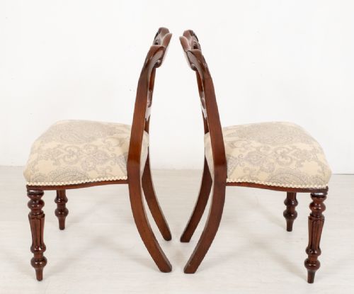 PAIR OF MAHOGANY WILLIAM IV SIDE CHAIRS - ADDITIONAL PHOTO 4