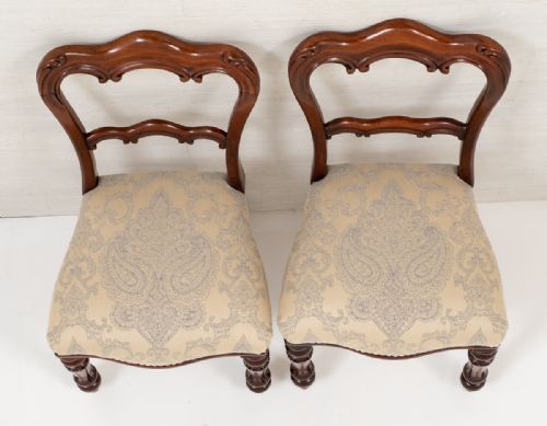 PAIR OF MAHOGANY WILLIAM IV SIDE CHAIRS - ADDITIONAL PHOTO 5